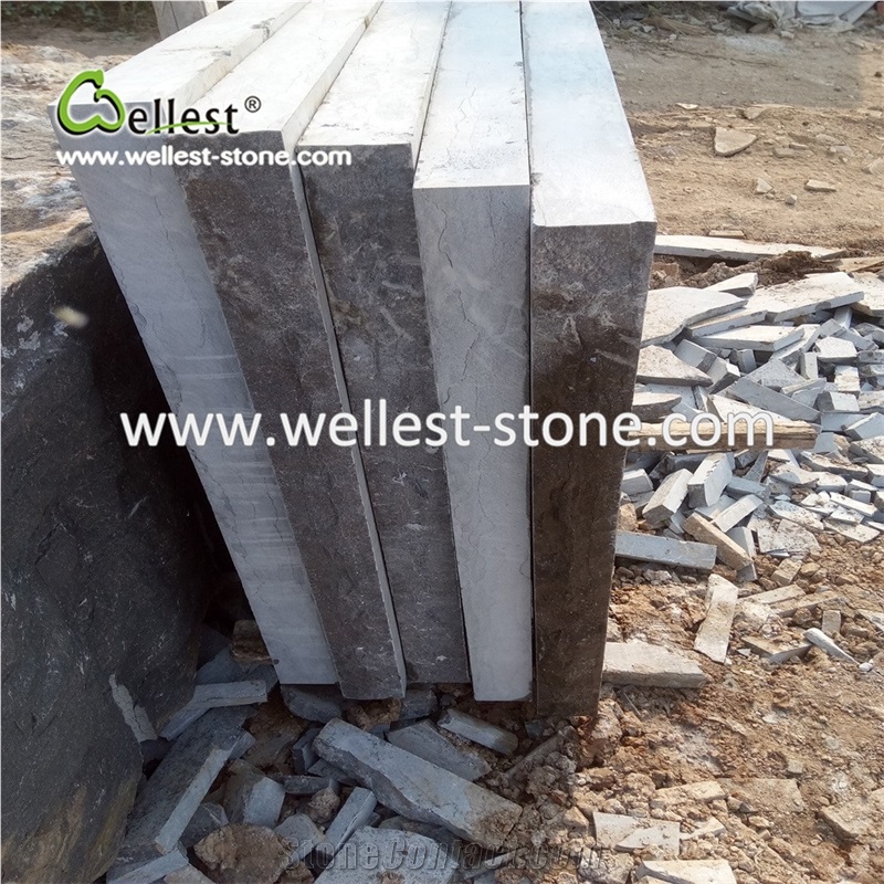 Rough Limestone Tile Blue Stone Flooring Tile with Sides Natural Split