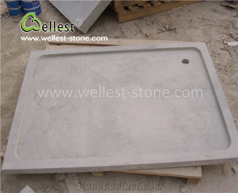 Various Of High-End Limestone Shower Base for Villa Resort Bathroom