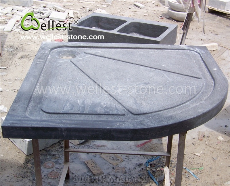 Various Of High-End Limestone Shower Base for Villa Resort Bathroom