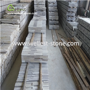 White Wood Marble Retaining Wall Corner Stone for Fearure Wall