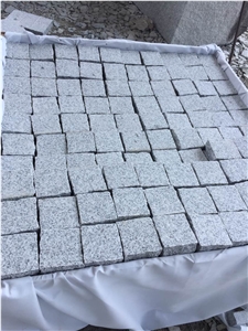 G654/G603/G682 Granite Paving Cubes Flamed Granite Kerbs Stones