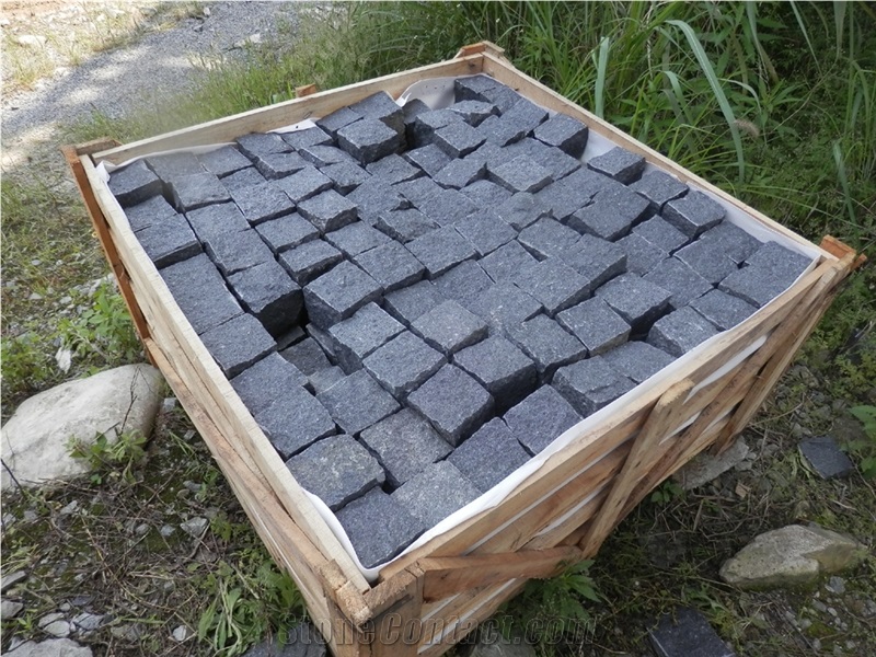 Natural Granite Cube Pavement Patio Walkway Landscaping Stones Pavers