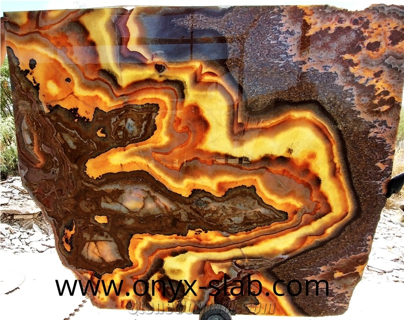 Rojo Passion Onyx Slabs