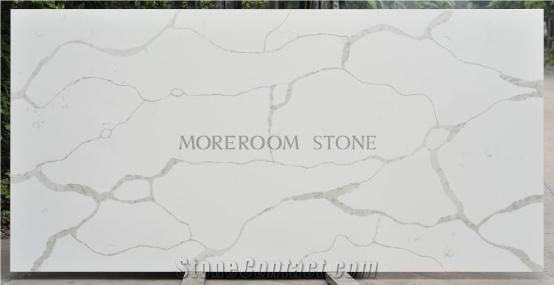 Calacatta White Quartz for Kitchen Countertops