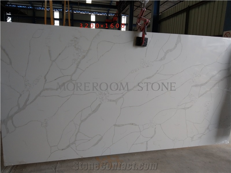 Calacatta White Quartz for Kitchen Countertops