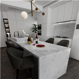 Hot Sale Calacatta White Marble Quartz Countertops