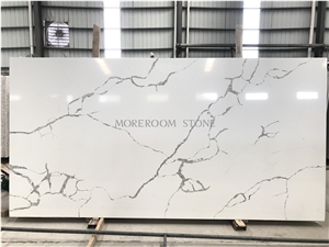 Hot Sale Calacatta White Marble Quartz Countertops