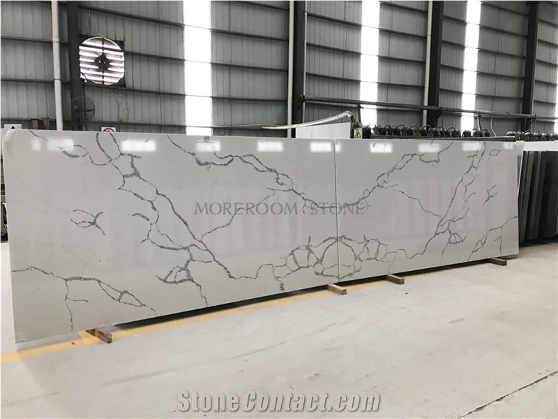 Hot Sale Calacatta White Marble Quartz Countertops