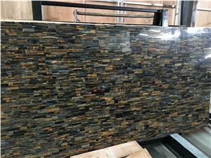 Semi Precious Gemstone Slab Blue Tiger Eye For Wall
