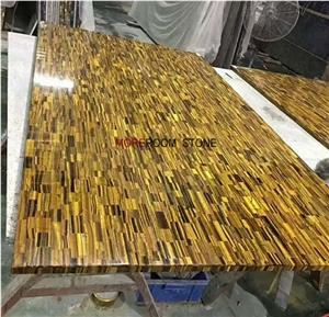 Moreroom Stone Semi Precious Stone Panel Tiger Eye Slab