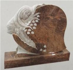China Factory Rainbow Stone Tomb Stone & Monument
