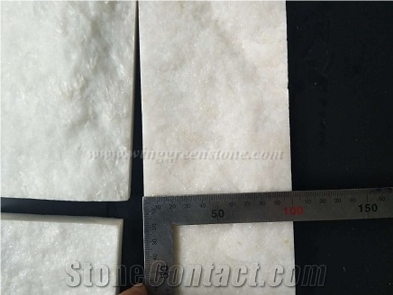 Quartzite Mushroomed Cladding Stone, Chinese Light Grey Quartzite Mushroom