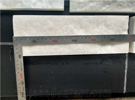 Quartzite Mushroomed Cladding Stone, Chinese Light Grey Quartzite Mushroom