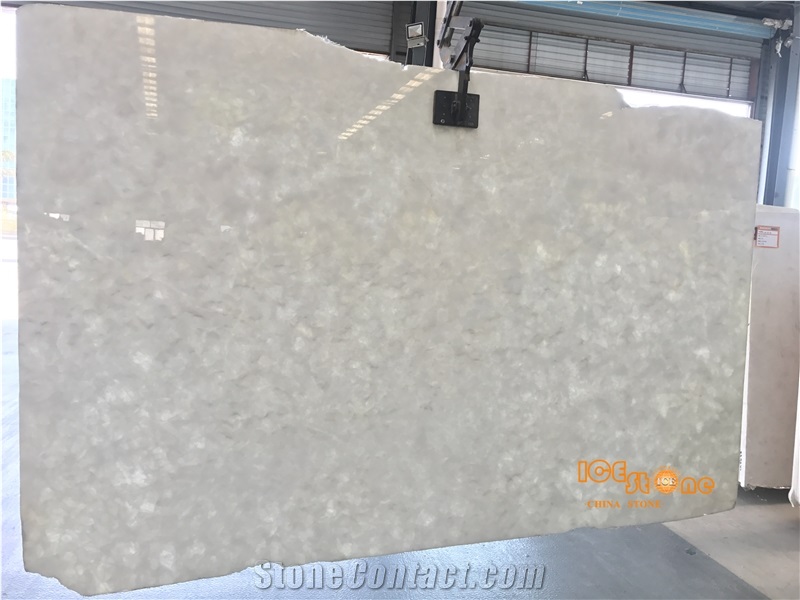 Pure White Onyx Slabs/Chinna Decoration Building Material/Good Backlit