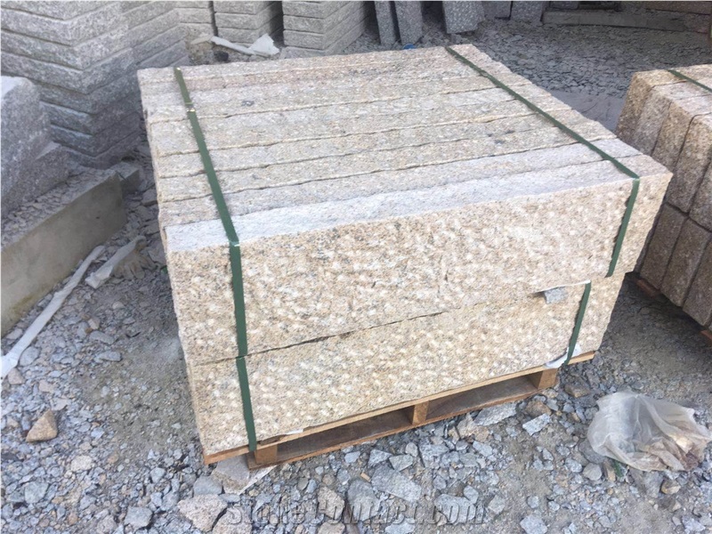 Golden Rusty Granite Pineapple G682 Curbstone