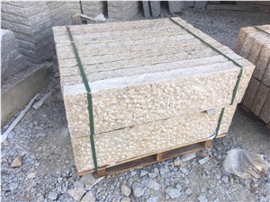 Golden Rusty Granite Pineapple G682 Curbstone