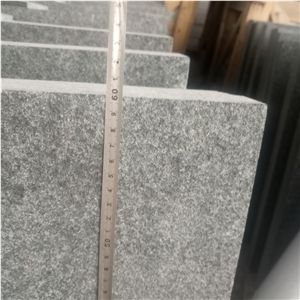 New G684 Black Basalt Flamed Tiles