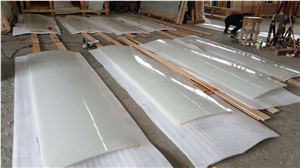 Laminated Jade Glass Slabs, Crystallized Stone