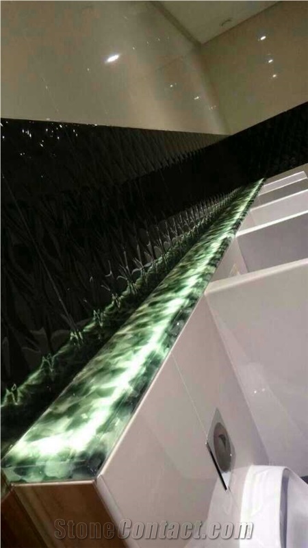 Laminated Jade Glass Slabs