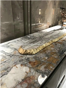 Hot Snow White Marble Tabletops/White Marble Reception Counter