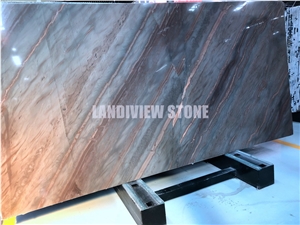 Acquarella Elegant Brown Natural Quartzite Bookmatch Slabs