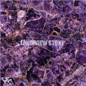 Amethst Semipercious Stone & Slabs, Wall Building Stone Slabs