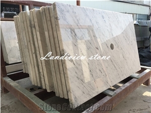 Bianco Carrara Bathroom Vanity Tops