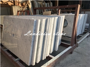 Bianco Carrara Bathroom Vanity Tops