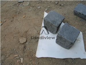 Black Basalt Cobbles Stone Sawn & Tumbled Courtyard Road Pavers