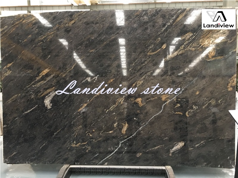 Cosmic Gold Granite Tiles Slabs,Also for Countertops