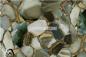 Graphic Feldspar Semiprecious Tiles Slabs
