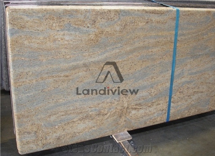 Kashmir Gold Granite Tiles Slabs Floor Covering Pattern Skirting