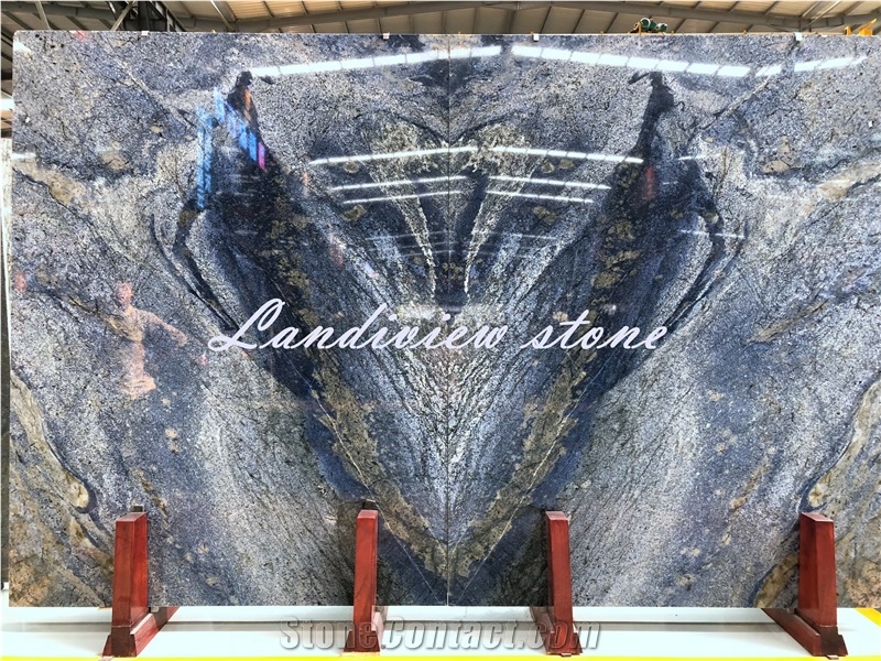 Luxury Stone Azul Bahia Quartzite Tiles&Slabs Flooring&Walling