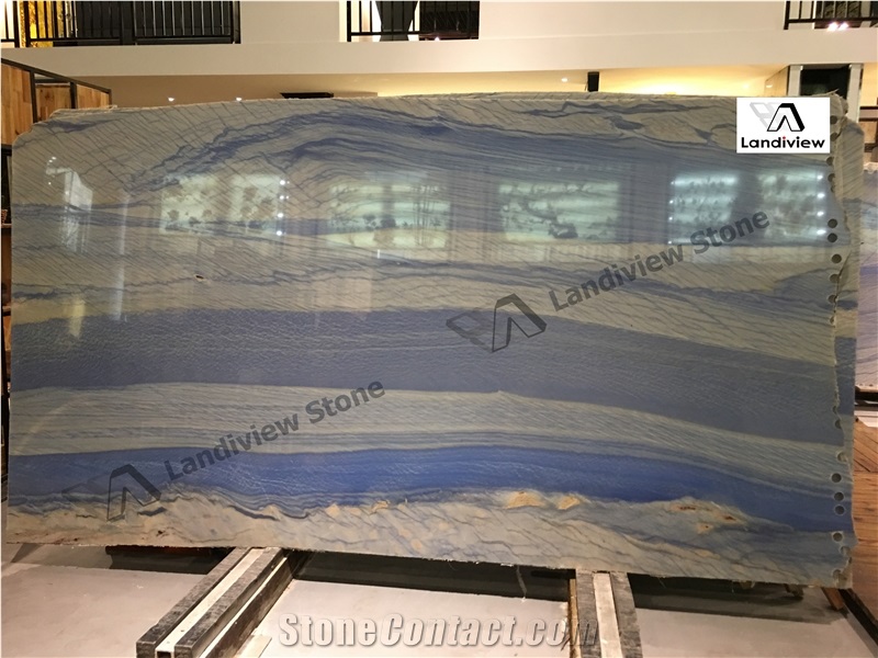 Luxury Stone Azul Macaubas Quartzite Tiles&Slabs Flooring&Walling