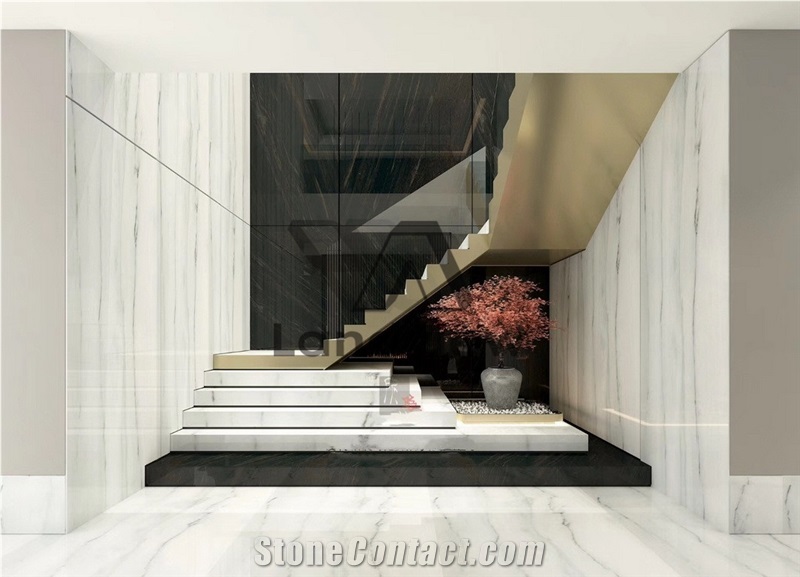 New Calacatta Lincoln White Marble, Tiles and Slabs White Marble