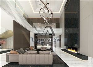 New Calacatta Lincoln White Marble, Tiles and Slabs White Marble