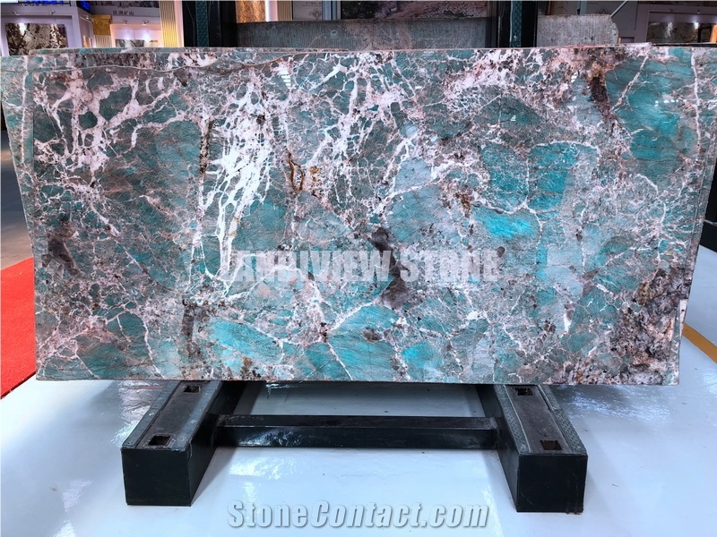 Polished Amazonite Granite Slabs for Granite Wall Floor Covering Tiles