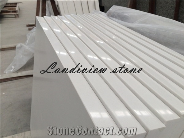 Pure White Quartz Vanity Tops, Pure White Quartz Bathroom Tops