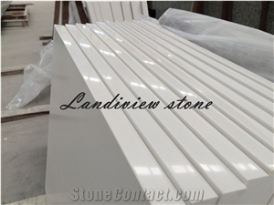 Pure White Quartz Vanity Tops, Pure White Quartz Bathroom Tops