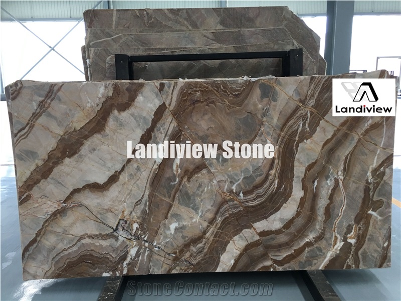 Roma Impression Beautiful Rome Marble Slab with Many Veins for Tiles