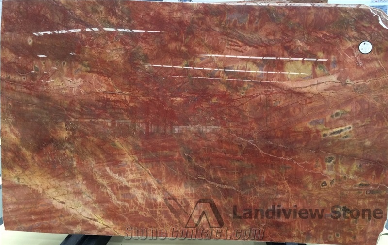 Rosso Damasco Luxury Marble, Rosa Damascus, Numidian Red Marble Polish