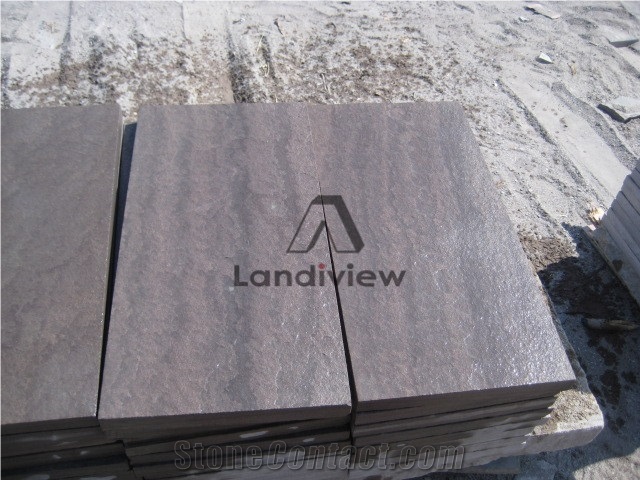 Sandstone Floor Covering Brown Stone Jumbo Pattern Ashlar Pattern