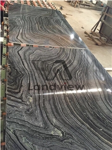 Silver Waves/Zebra Black Wooden Forest Brown Marble Stone Slabs&Tiles
