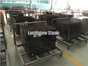 St.Laurant Bathroom Tops, Black Marble Vanity Tops