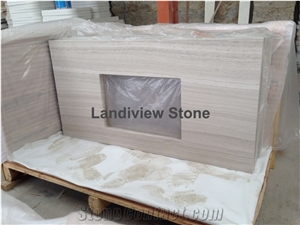 White Oak Marble Vanity Top