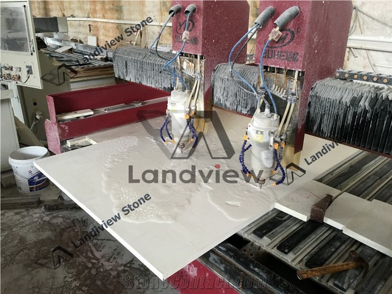 White Quartz Countertop Crystal Stone Kitchen Counter Top
