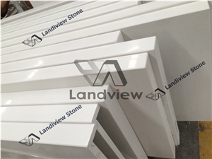 White Quartz Countertop Crystal Stone Kitchen Counter Top