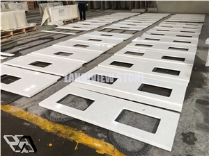 White Quartz Kitchen Counter Top/Quartz Countertop