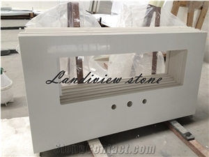 White Quartz Vanity Tops, White Quatz Bathroom Tops,Quartz Countertops