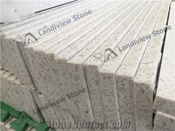 White Terrazzo Vanity Tops, White Terrazzo Tiles,Artificial Vanity Top